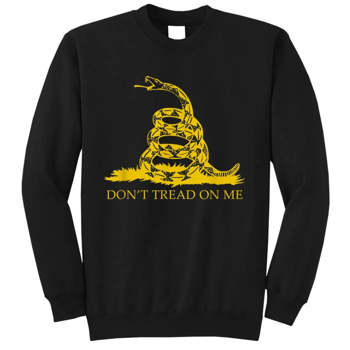 Don’t Tread On Me Shirts For Men Gadsden Flag Yellow Snake Tall Sweatshirt