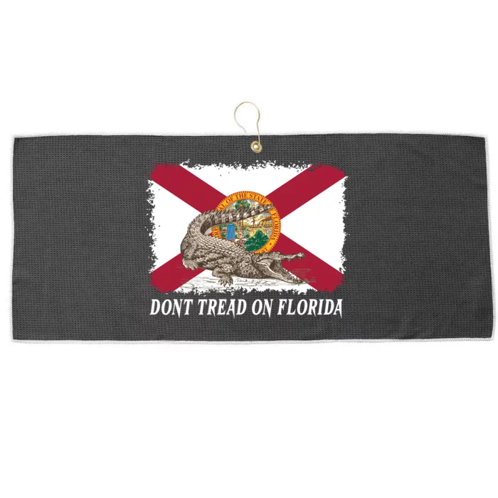 Don't Tread On Florida Governor Ron DeSantis Campaign Large Microfiber Waffle Golf Towel