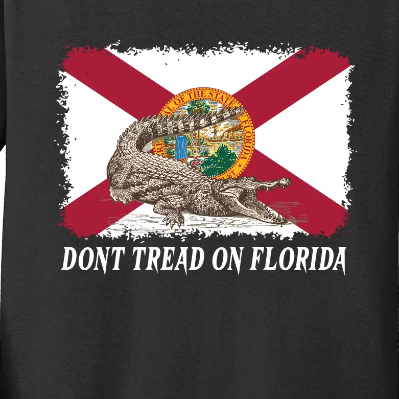 Don't Tread On Florida Governor Ron DeSantis Campaign Kids Long Sleeve Shirt