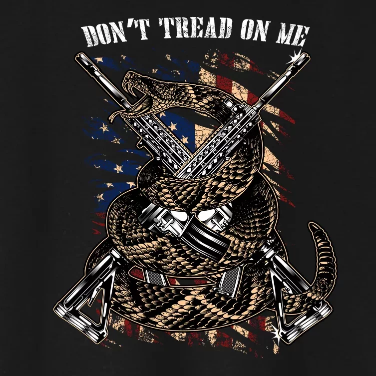 Dont Tread On Me Women's Crop Top Tee