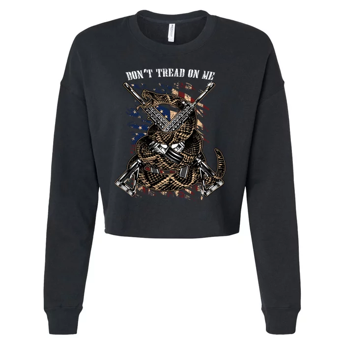 Dont Tread On Me Cropped Pullover Crew