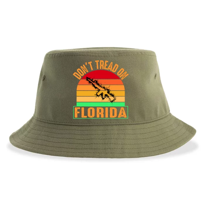 Don't Tread On Florida Vintage 2nd Amendment Sustainable Bucket Hat