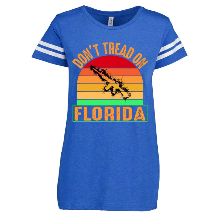 Don't Tread On Florida Vintage 2nd Amendment Enza Ladies Jersey Football T-Shirt