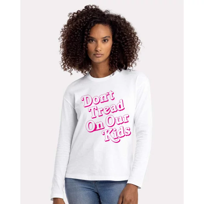 Don't Tread On Our Child Funny Quote Retro Brittany Aldean Womens Cotton Relaxed Long Sleeve T-Shirt