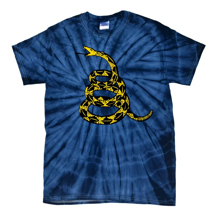 Dont Tread On Me Gadsden Flag Rattlesnake Tie-Dye T-Shirt