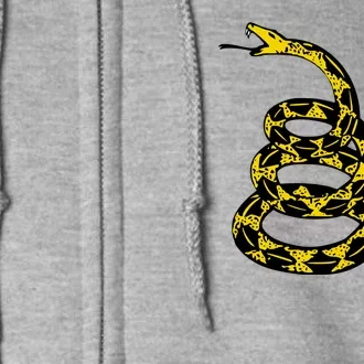 Dont Tread On Me Gadsden Flag Rattlesnake Full Zip Hoodie