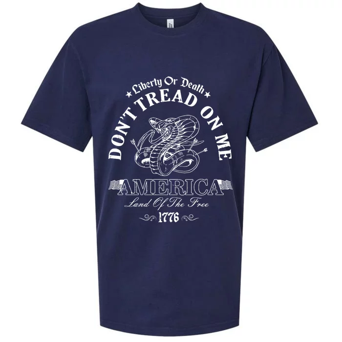 DonT Tread On Me Land Of The Free Liberty Or Death Sueded Cloud Jersey T-Shirt