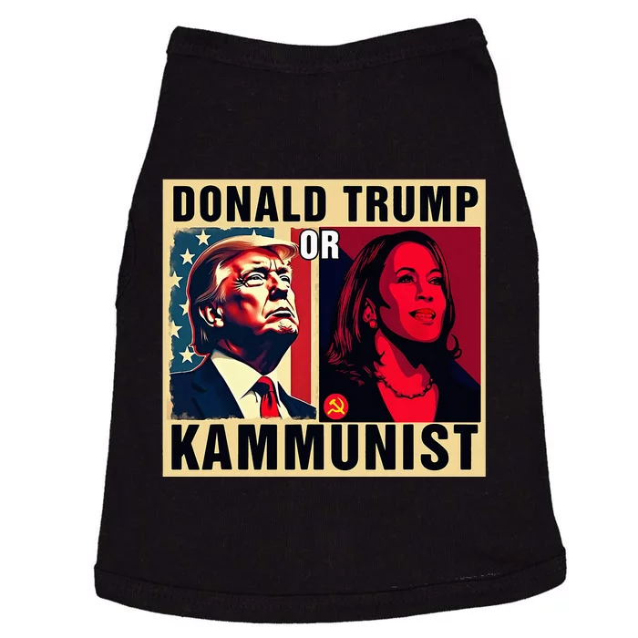 Donald Trump Or Kammunist 2024 President Election Doggie Tank