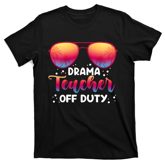 Drama Teacher Off Duty Funny Glasses Vintage T-Shirt