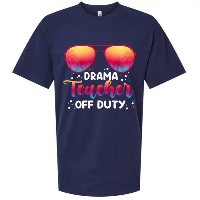 Drama Teacher Off Duty Funny Glasses Vintage Sueded Cloud Jersey T-Shirt