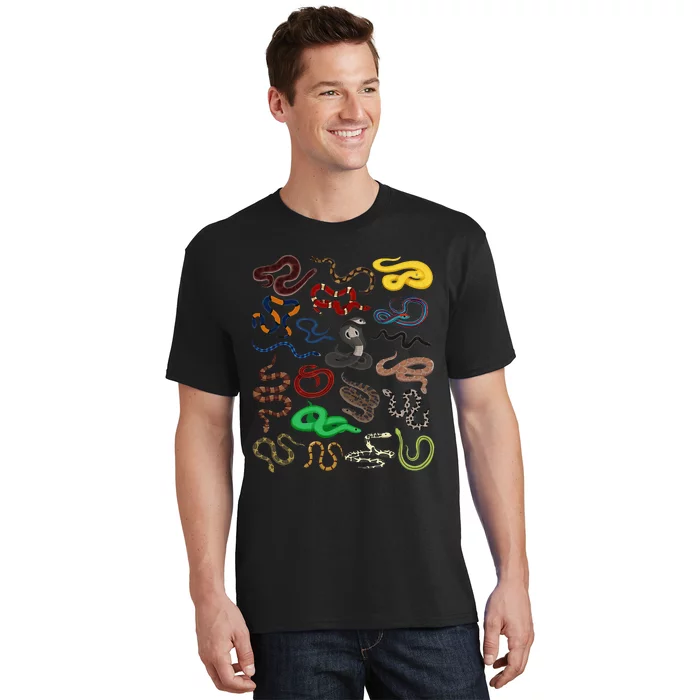 Different Types of Snakes Snake funny T-Shirt