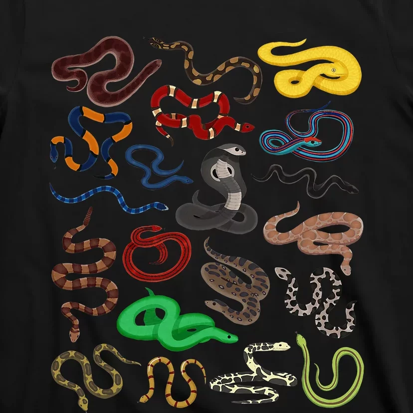 Different Types of Snakes Snake funny T-Shirt