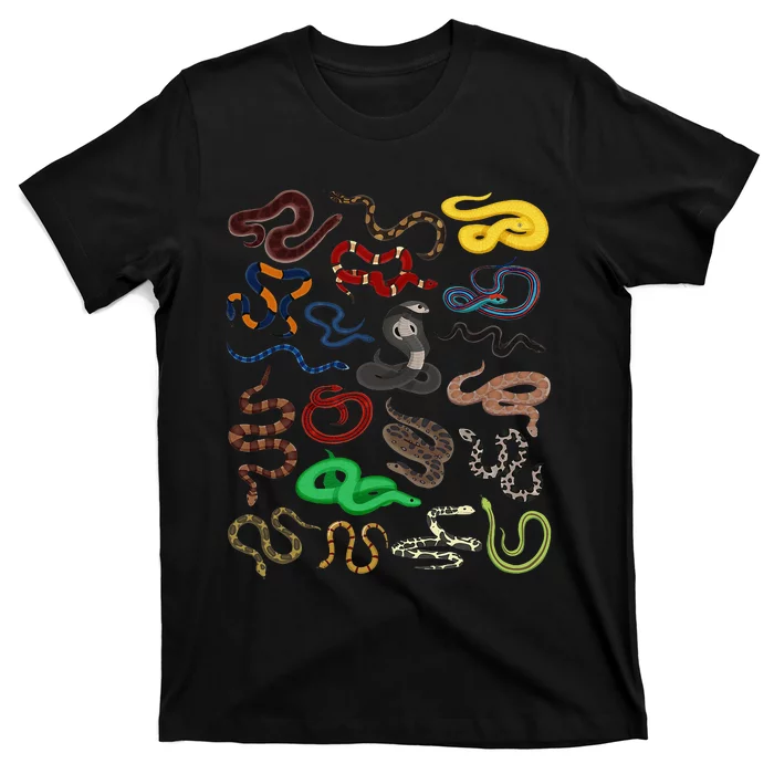 Different Types of Snakes Snake funny T-Shirt