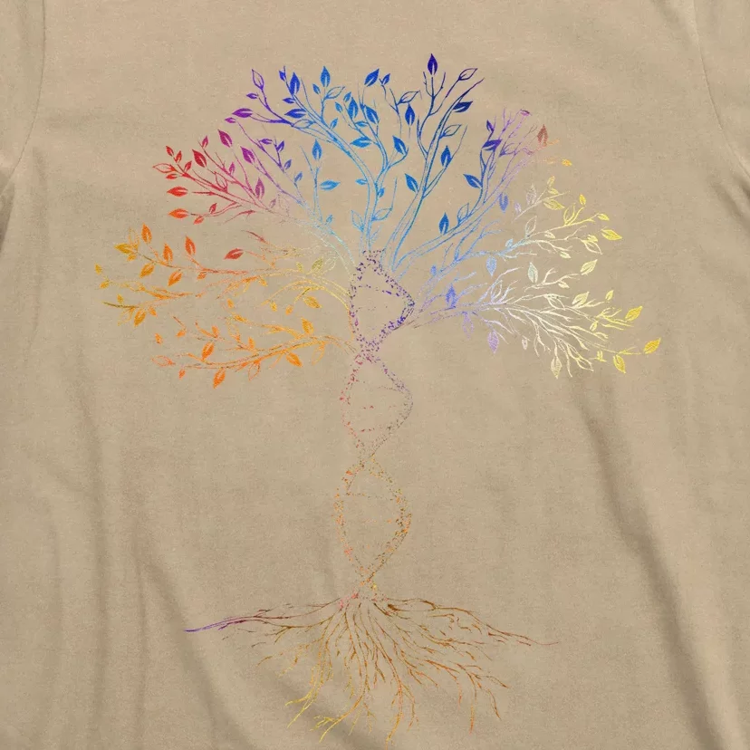 DNA Tree Of Life Science Earth Day Genetics Biologist T-Shirt