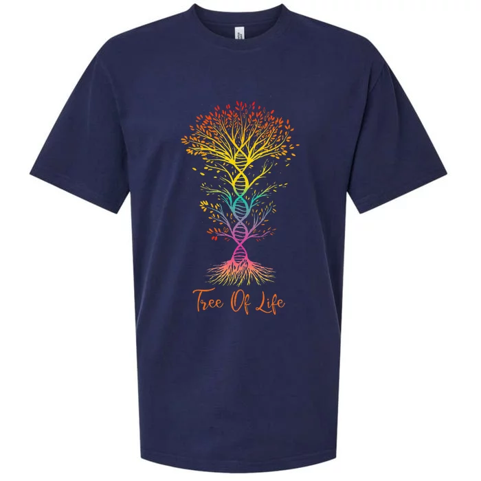 DNA Tree Of Life Genetics Spiritual Family Tree Roots Sueded Cloud Jersey T-Shirt