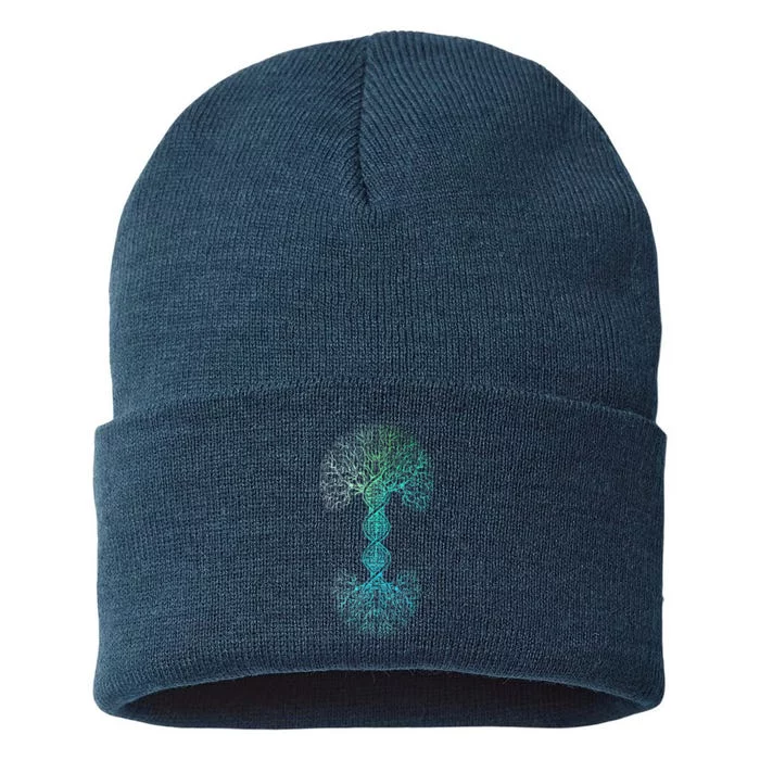 DNA Tree Of Life Science Of Genetics Earth Day Genealogy Cute Sustainable Knit Beanie