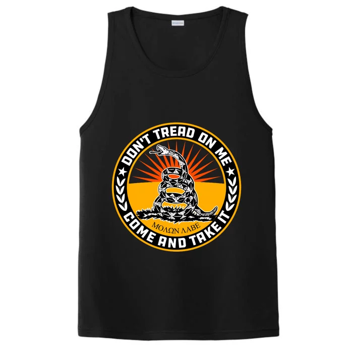 Dont Tread On Me Gadsden Flag Performance Tank