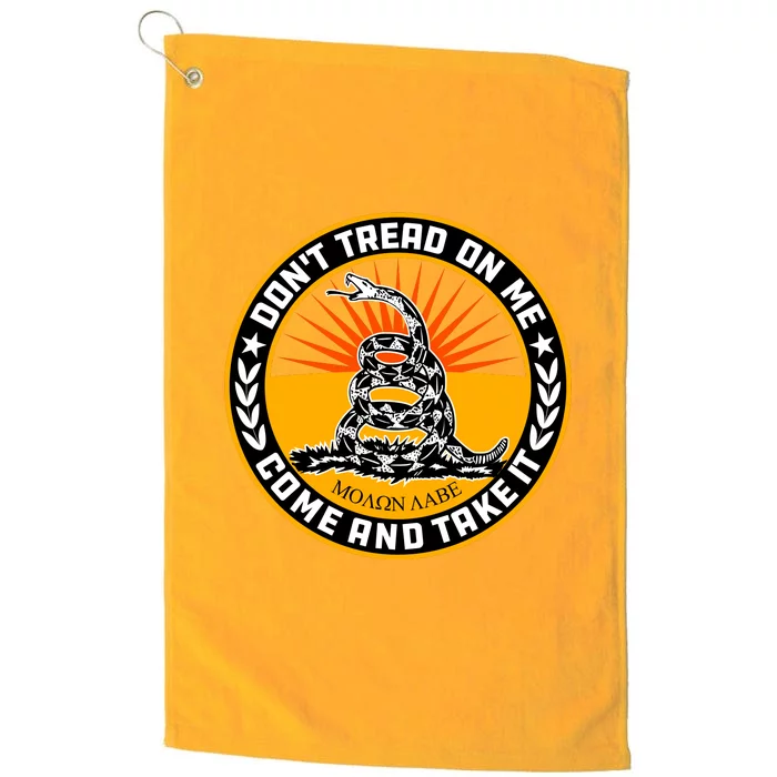 Dont Tread On Me Gadsden Flag Platinum Collection Golf Towel