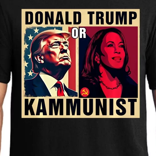 Donald Trump Or Kammunist 2024 President Election Pajama Set