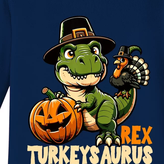 Dinosaur Thanksgiving Outfit Fall Kids Turkey Baby Long Sleeve Bodysuit