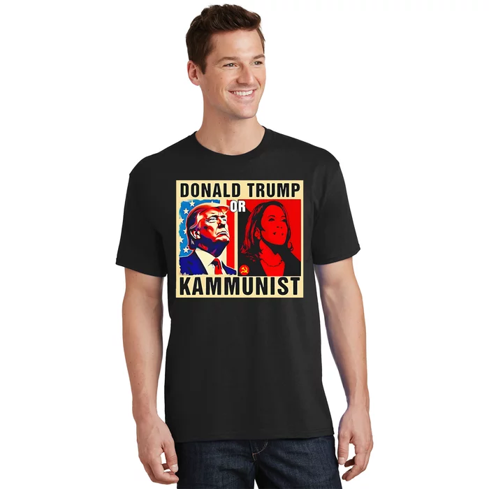 Donald Trump Or Kammunist 2024 President T-Shirt