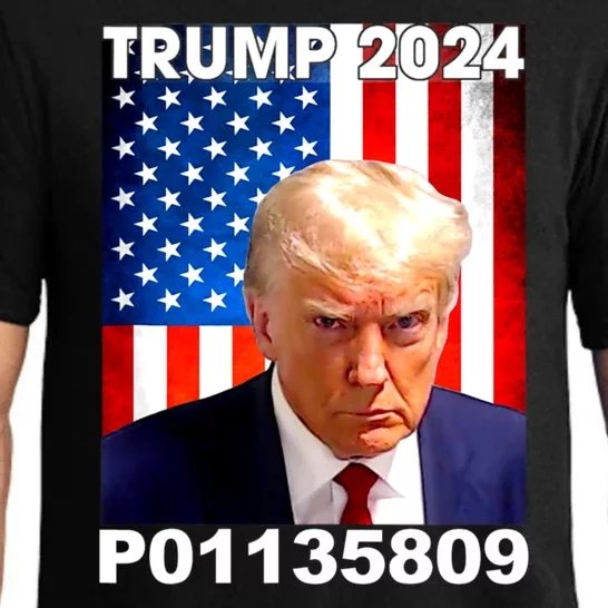 Donald Trump Prison Mugshot Funny Fulton County GA Pajama Set