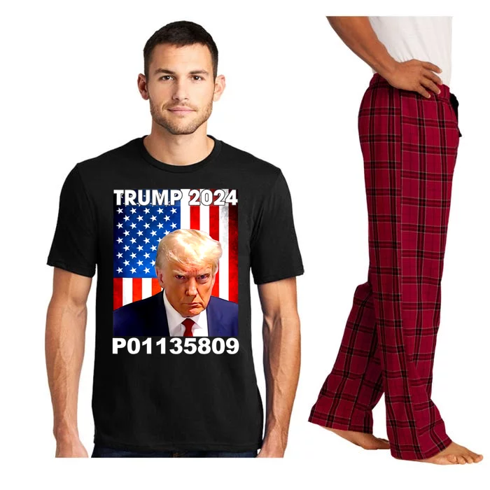 Donald Trump Prison Mugshot Funny Fulton County GA Pajama Set