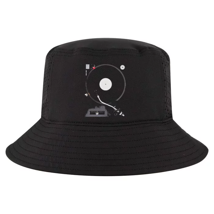 Dj Turntable Playing Vinyl Record Photo Cool Comfort Performance Bucket Hat