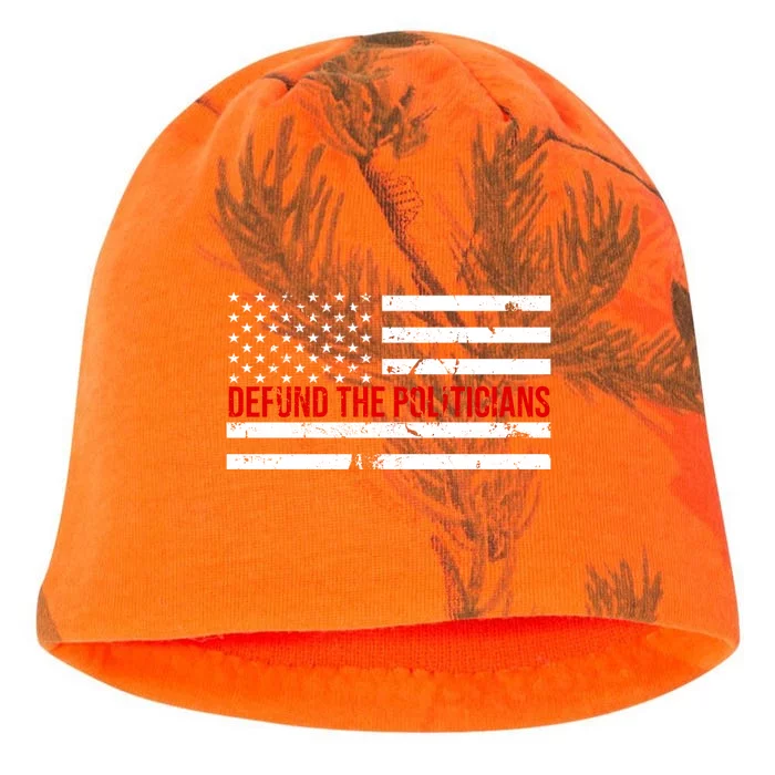 Defund The Politicians American Flag Kati - Camo Knit Beanie