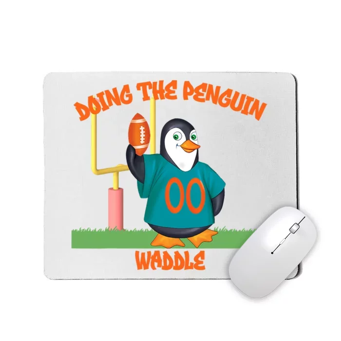 Doing The Penguin Waddle Football Touchdown Celebration Mousepad