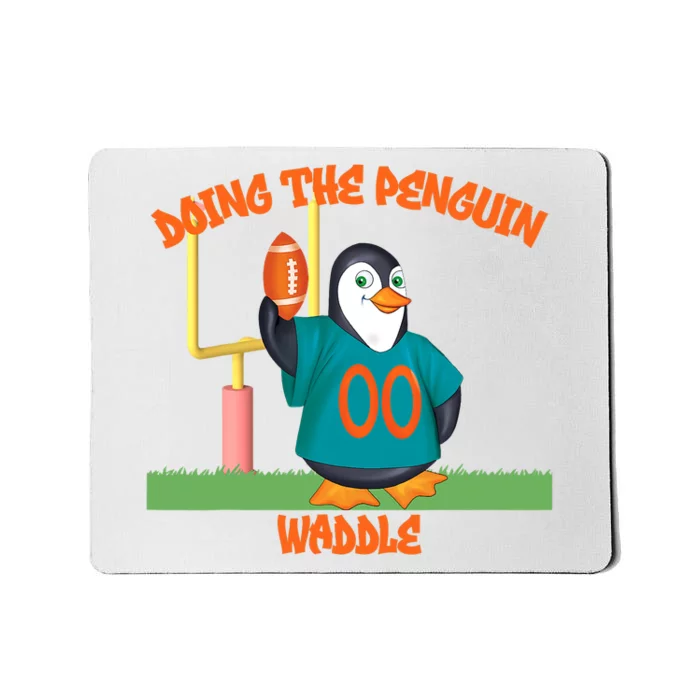 Doing The Penguin Waddle Football Touchdown Celebration Mousepad