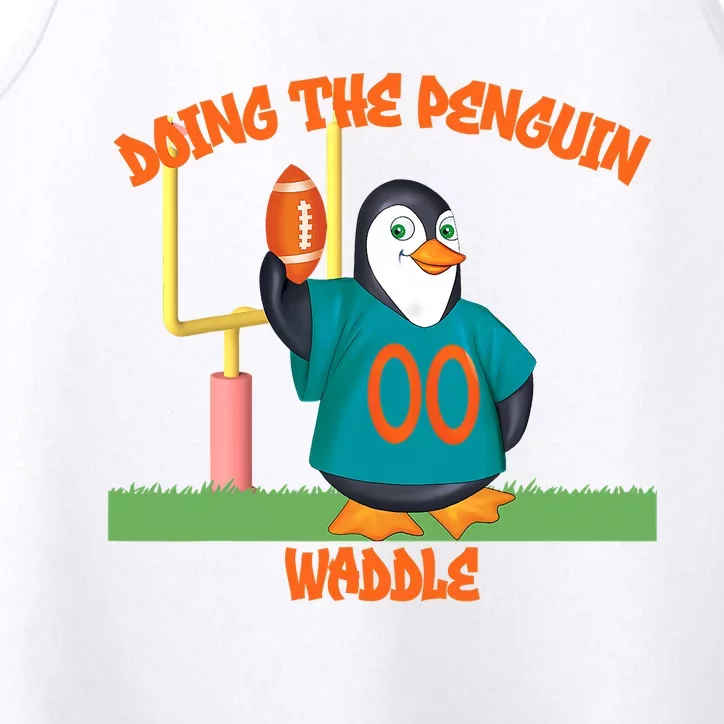 Doing The Penguin Waddle Football Touchdown Celebration Performance Tank