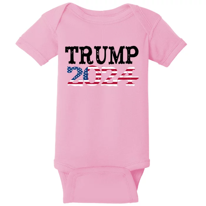 Donald Trump President 2024 Make America Great Again Baby Bodysuit