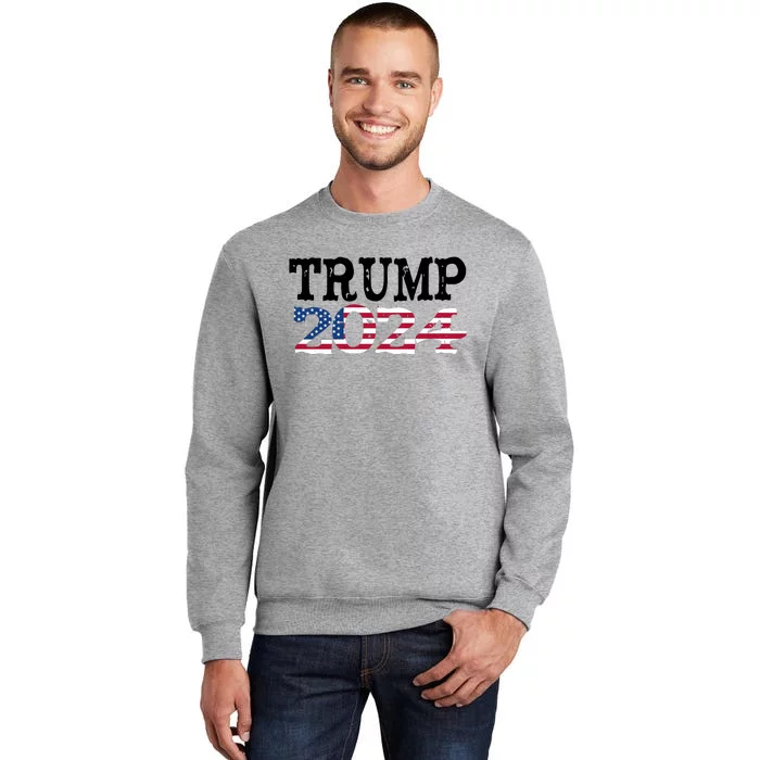 Donald Trump President 2024 Make America Great Again Tall Sweatshirt