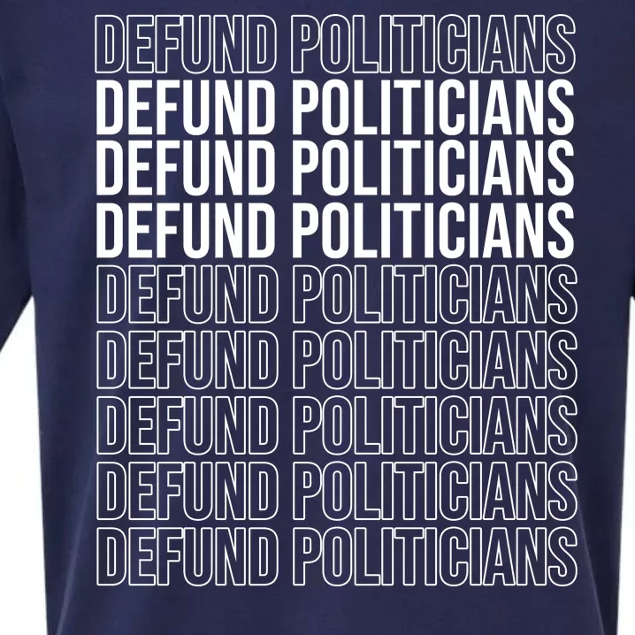 Defund The Politicians Grocery Bag Spoof Sueded Cloud Jersey T-Shirt