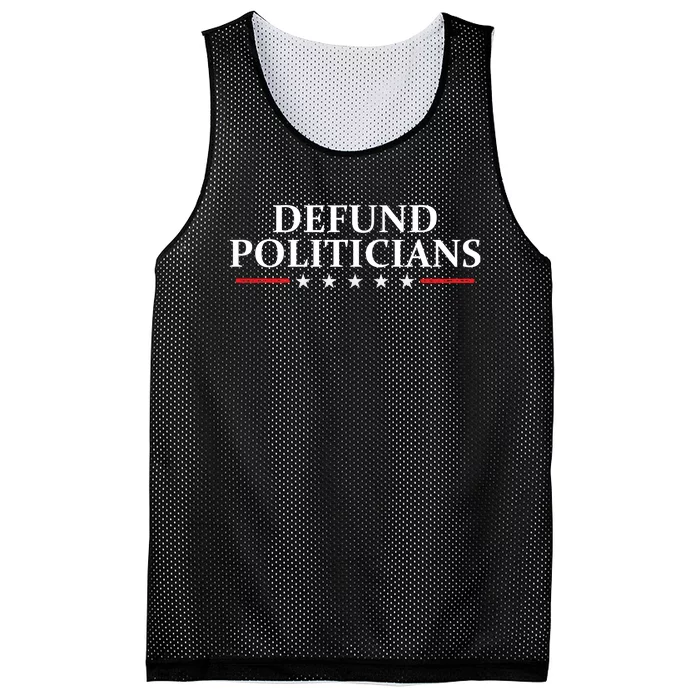 Defund The Politicians Libertarian Political Anti Government Mesh Reversible Basketball Jersey Tank