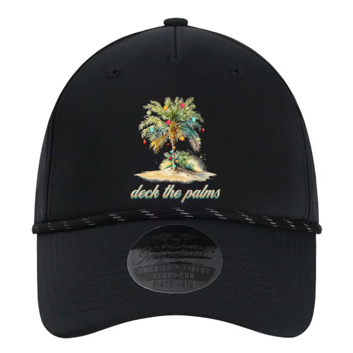 Deck The Palms Tropical Christmas Funny Gift Performance The Dyno Cap