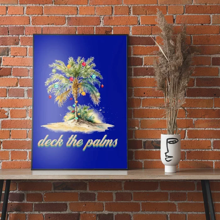 Deck The Palms Tropical Christmas Funny Gift Poster