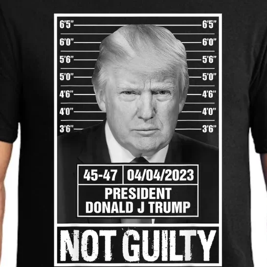 Donald Trump Police Mugshot Photo Not Guilty 4547 President Pajama Set