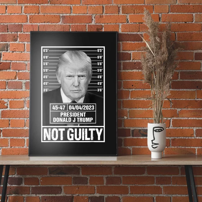 Donald Trump Police Mugshot Photo Not Guilty 4547 President Poster