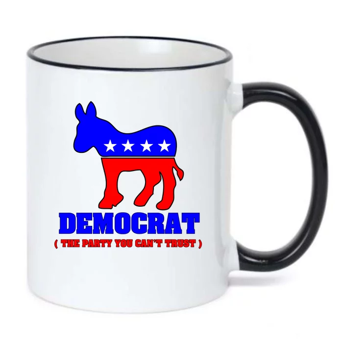 Democrat The Party You Can't Trust Black Color Changing Mug