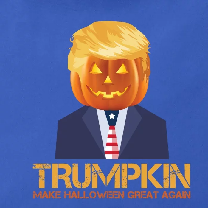 Donald Trump Pumpkin Make Halloween Great Again Gift Zip Tote Bag