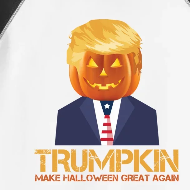 Donald Trump Pumpkin Make Halloween Great Again Gift Toddler Fine Jersey T-Shirt