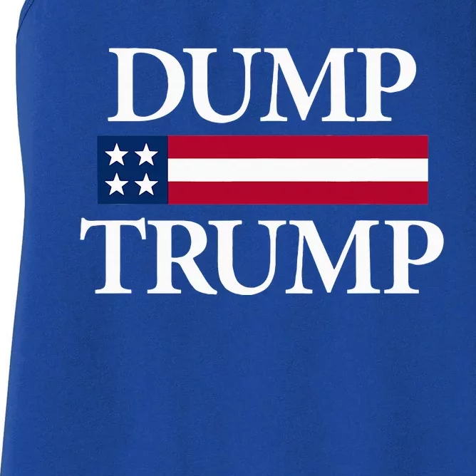 Dump Trump Political Women's Racerback Tank