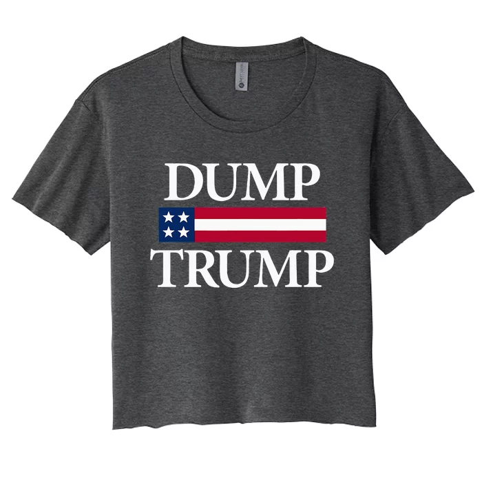 Dump Trump Political Women's Crop Top Tee