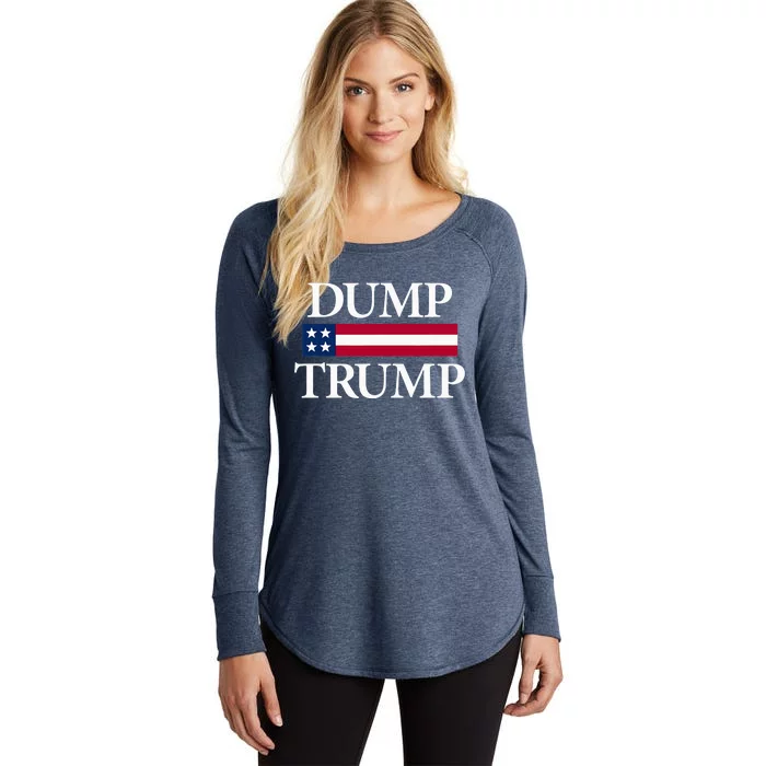 Dump Trump Political Women's Perfect Tri Tunic Long Sleeve Shirt