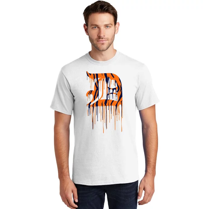 Detroit Tiger Paint Drip Tall T-Shirt