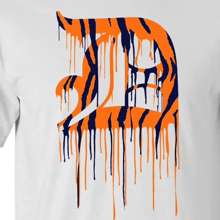 Detroit Tiger Paint Drip Tall T-Shirt