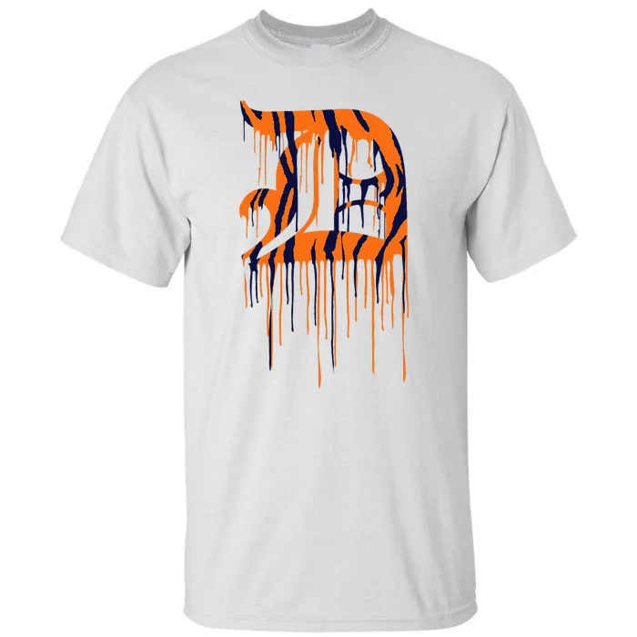 Detroit Tiger Paint Drip Tall T-Shirt