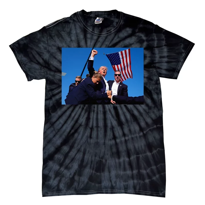 Donald Trump Photo After The Shooting At His Rally Tie-Dye T-Shirt